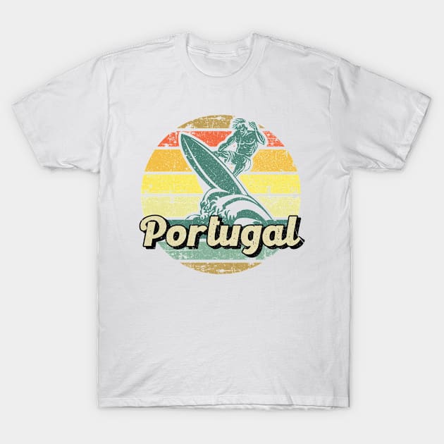 Portugal surfing the waves T-Shirt by SerenityByAlex